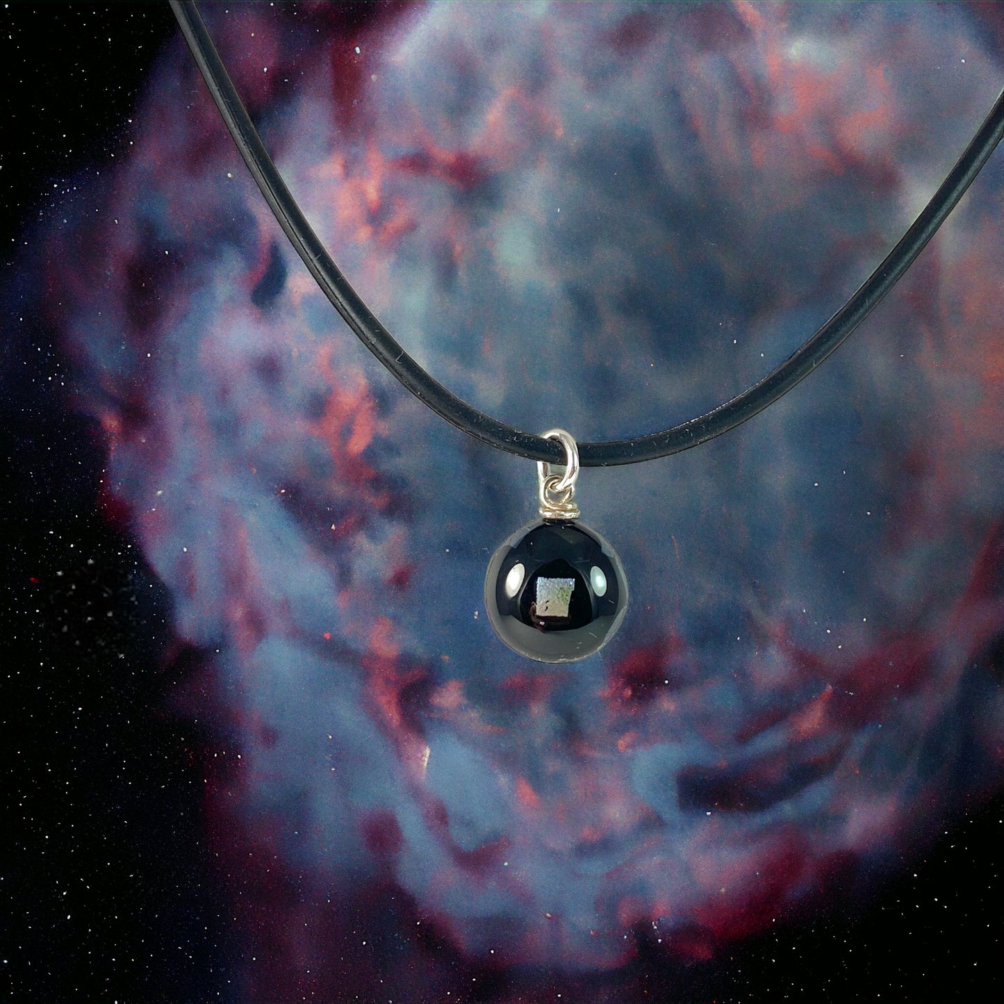 Space Ball Necklace in Black