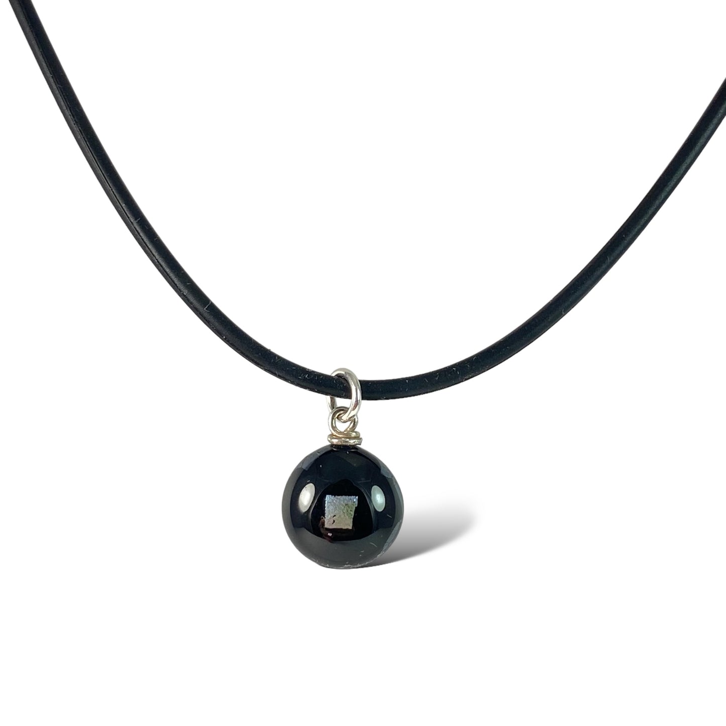 Space Ball Necklace in Black