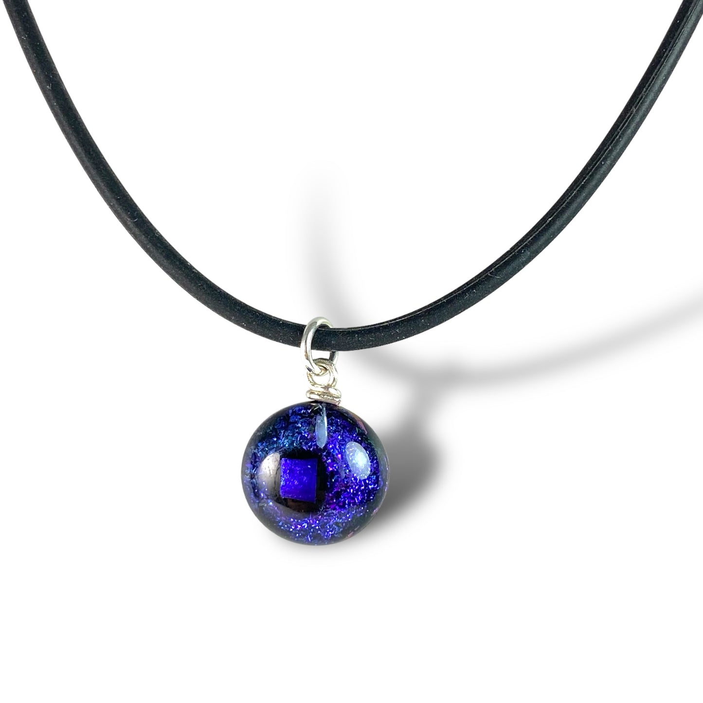 Space Ball Necklace in Grape