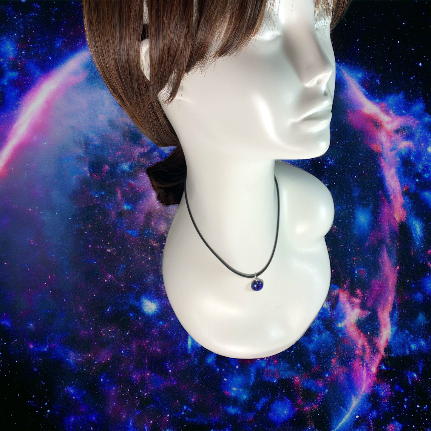 Space Ball Necklace in Grape