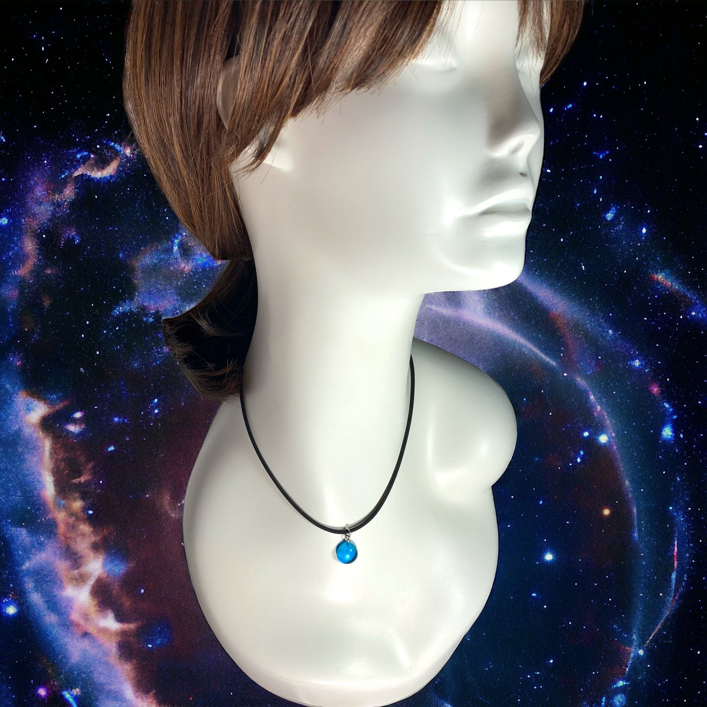 Space Ball Necklace in Turquoise