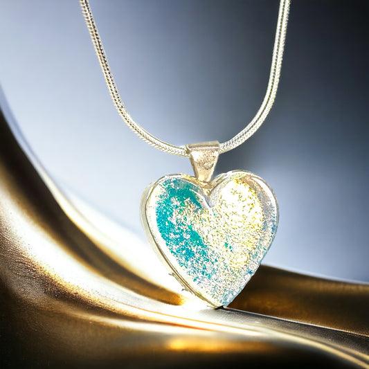 Heart Necklace in Opal