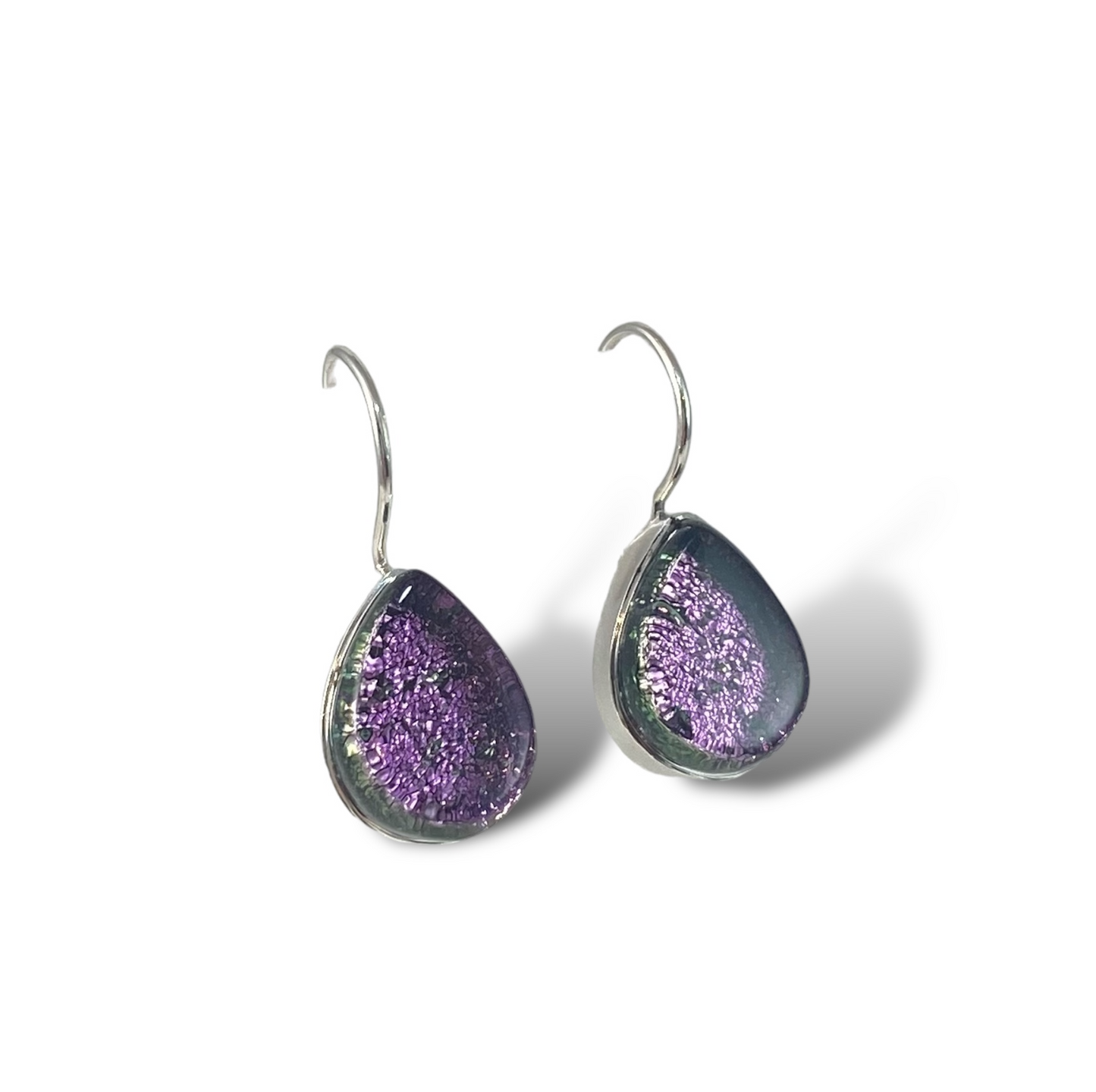 Teardrop Earrings in Orchid