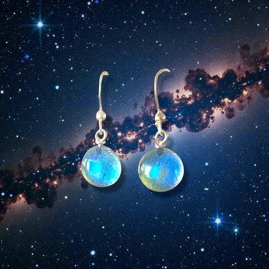 Space Ball Earrings in Sky