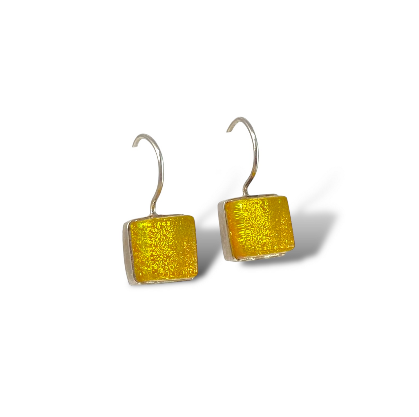 Square Earrings in Sunshine Yellow