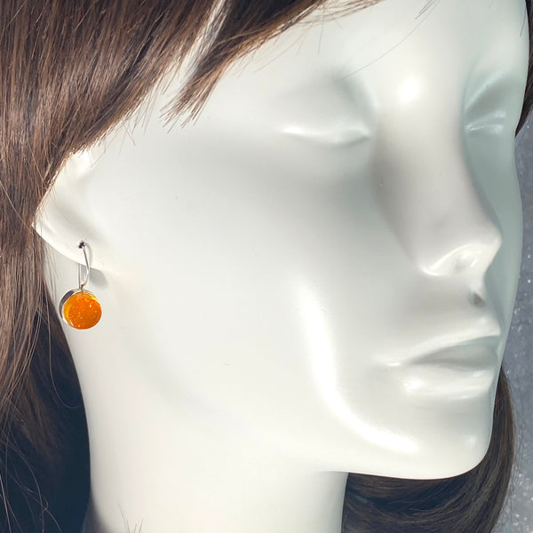 Circle Earrings in Butterscotch