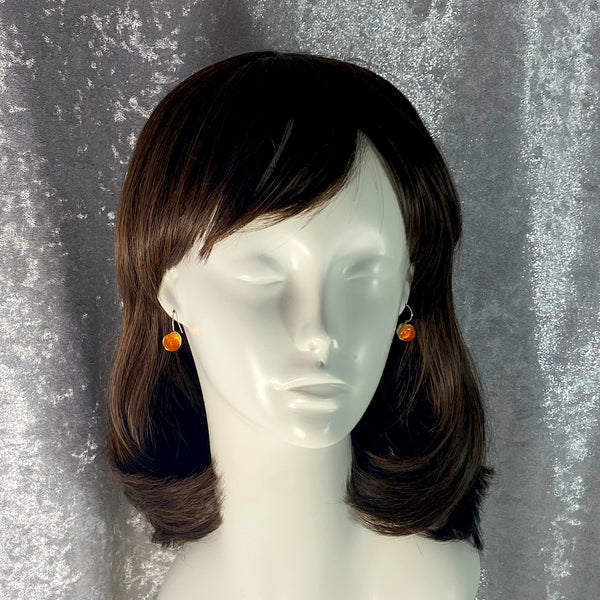 Circle Earrings in Butterscotch