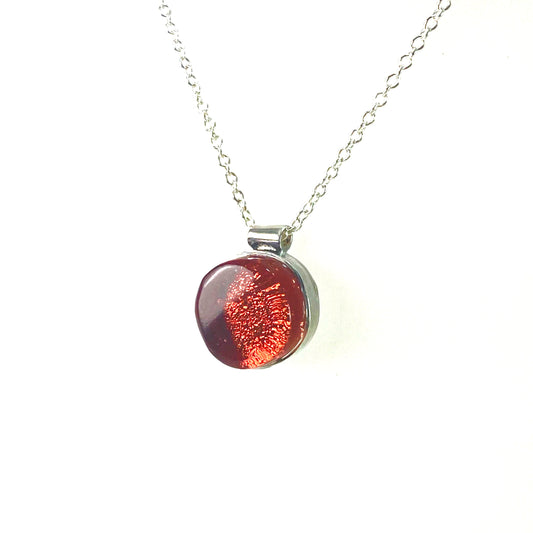Circle Necklace in Rust