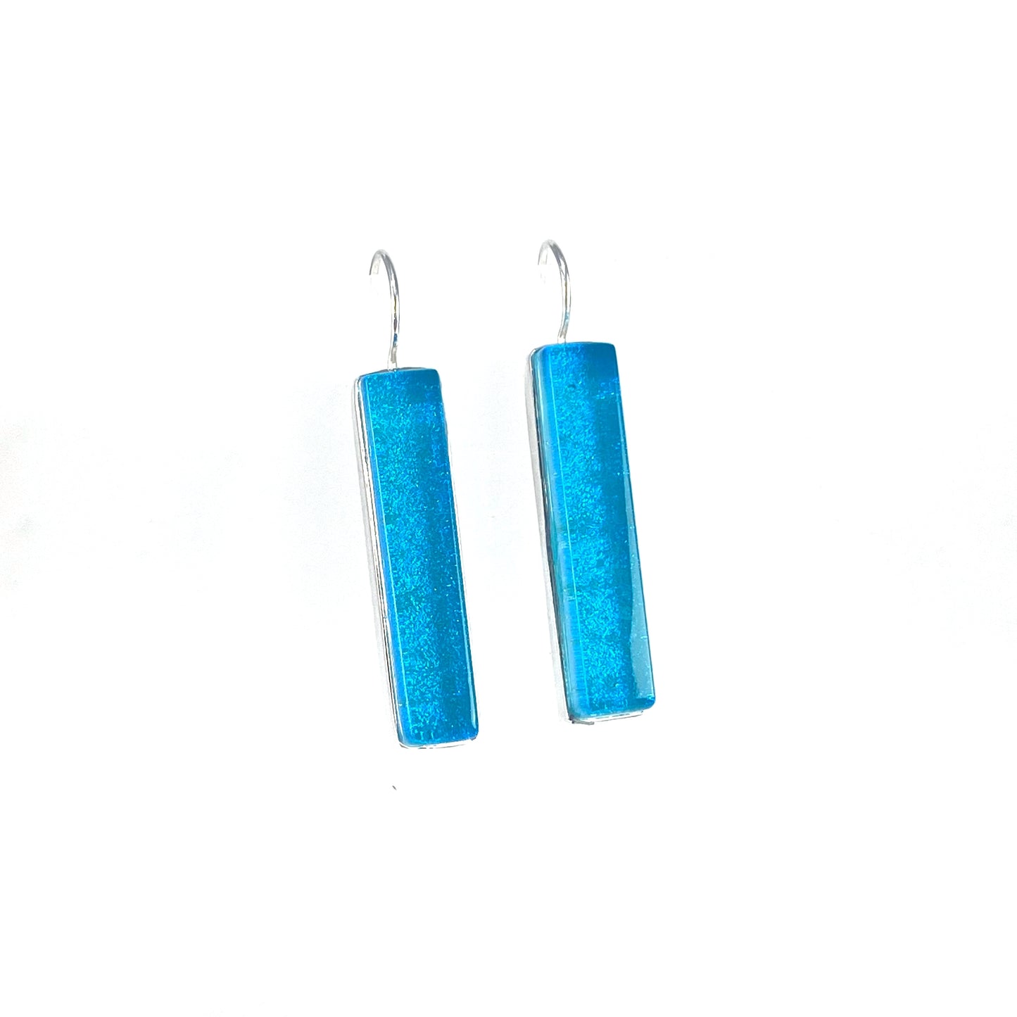Long Rectangle Earrings in Caribbean
