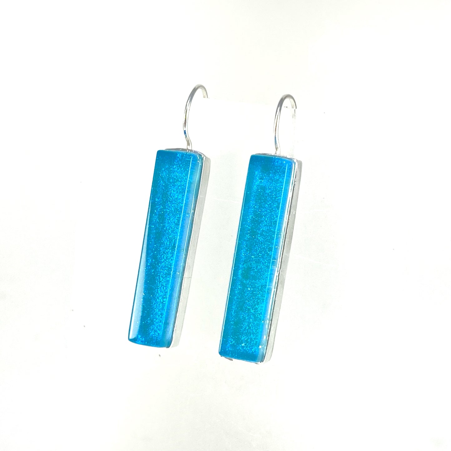 Long Rectangle Earrings in Caribbean