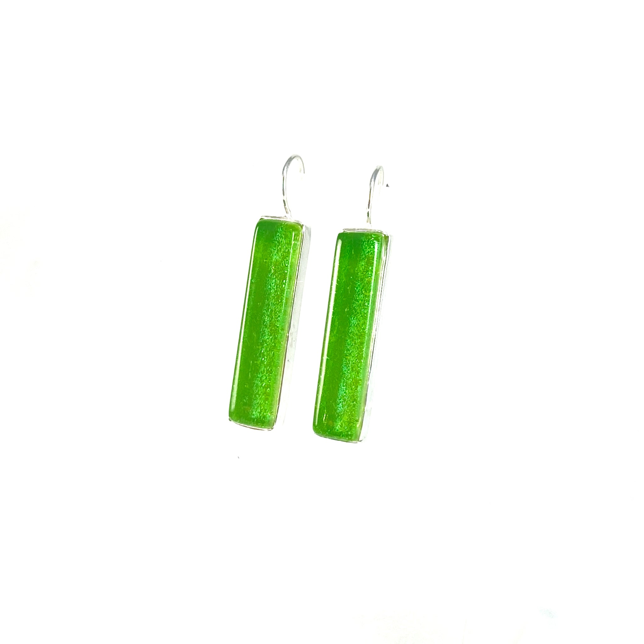 Long Rectangle Earrings in Citron