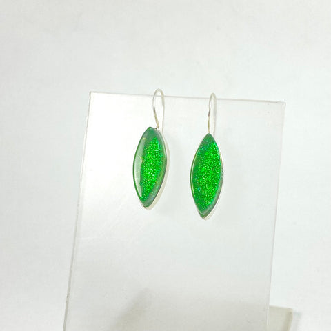 Marquise Earrings in Grass