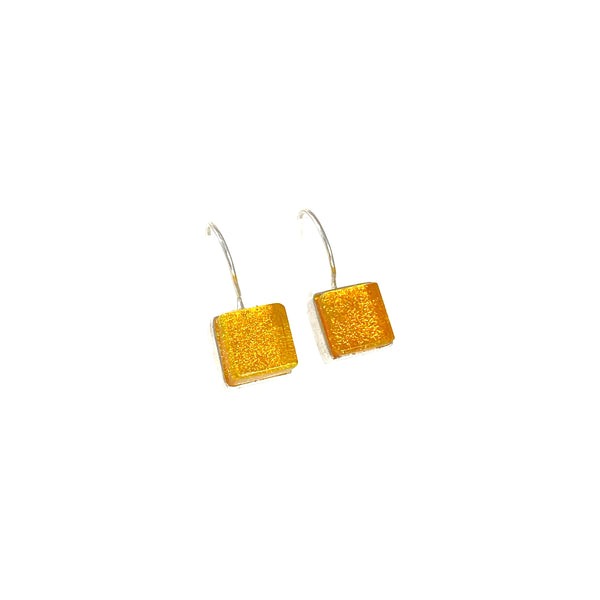 Square Earrings in Sunshine Yellow