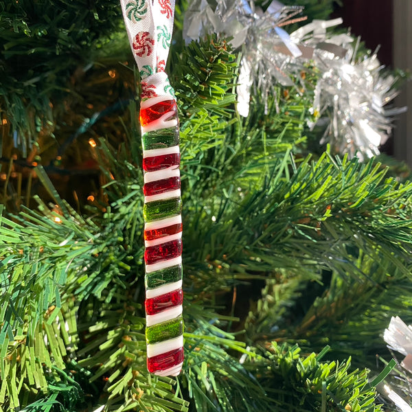 Striped Rectangle Ornament