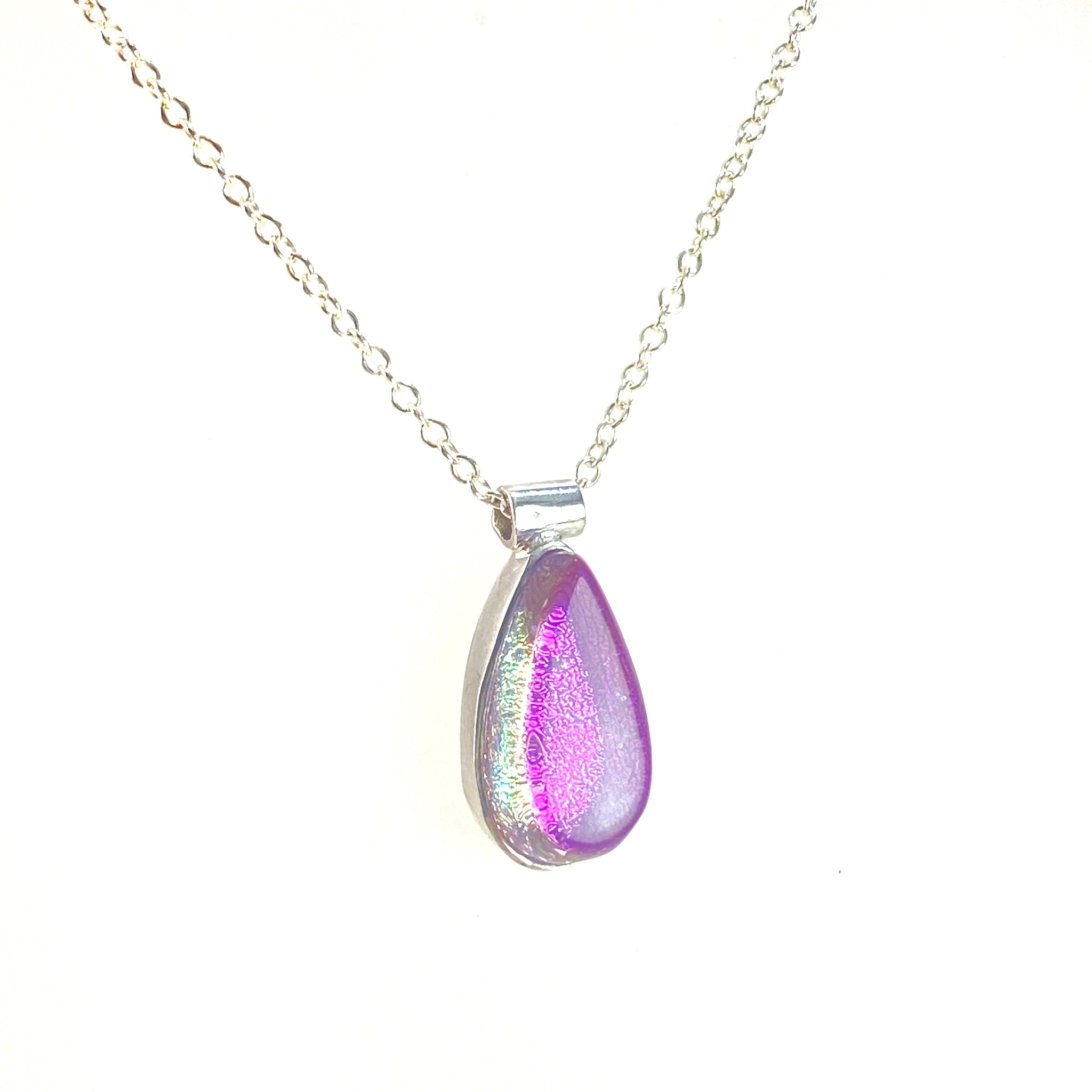 Teardrop Necklace in Cotton Candy