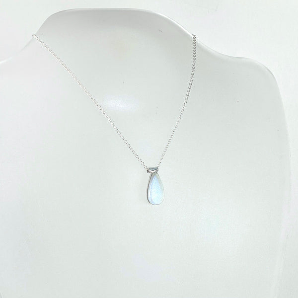 Teardrop Necklace in Ice Blue