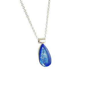 Teardrop Necklace in Sapphire Blue