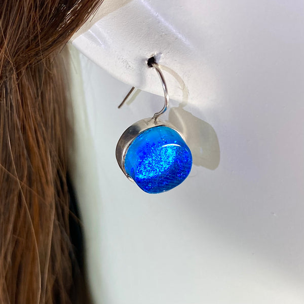 Circle Earrings in Turquoise